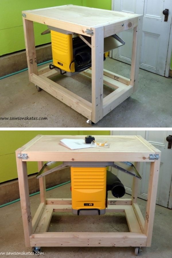 2×4 Flip-Top Workbench Cart