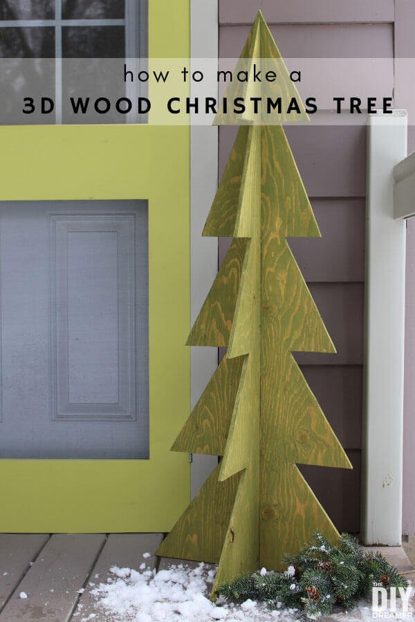 3D Wood Christmas Tree