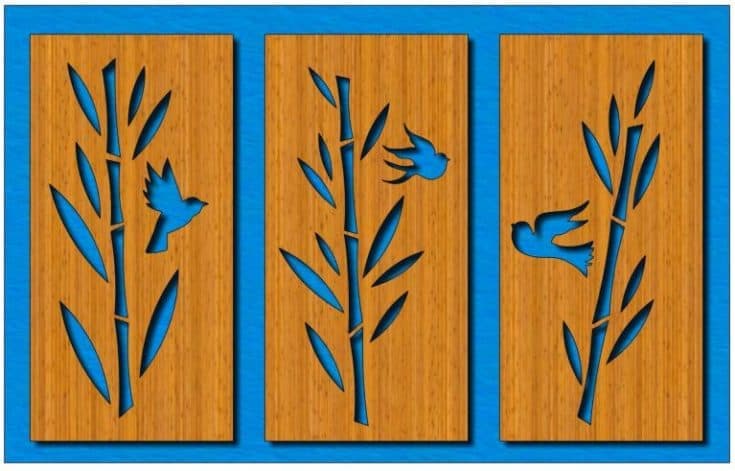 Bamboo Triptych