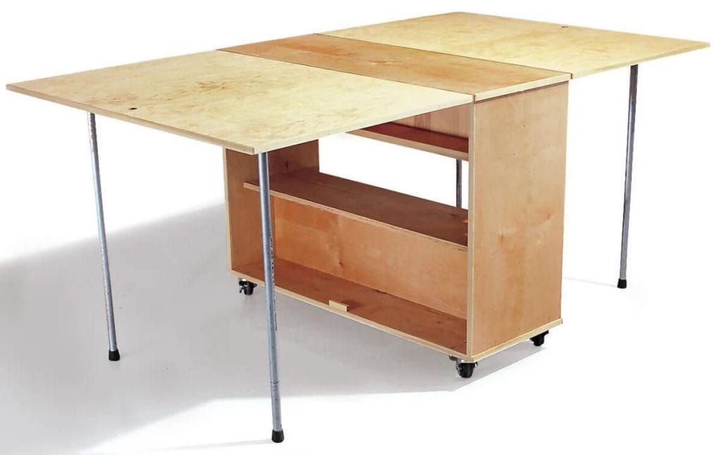 Compact Fold Away Workbench