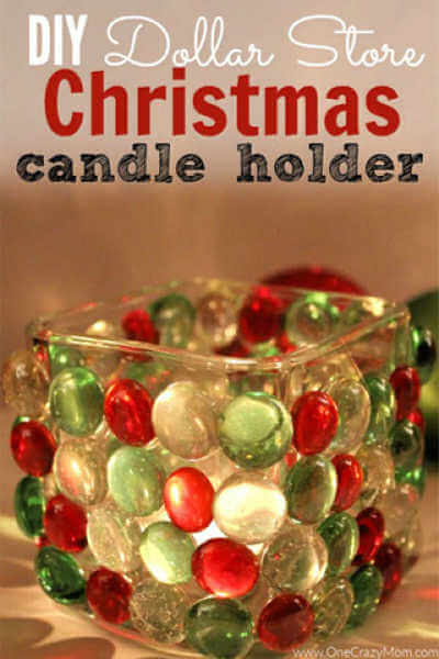 DIY Christmas Candle Holder