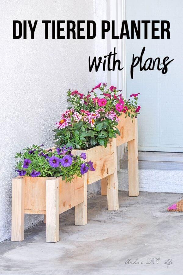 DIY Tiered Planter Box Plans