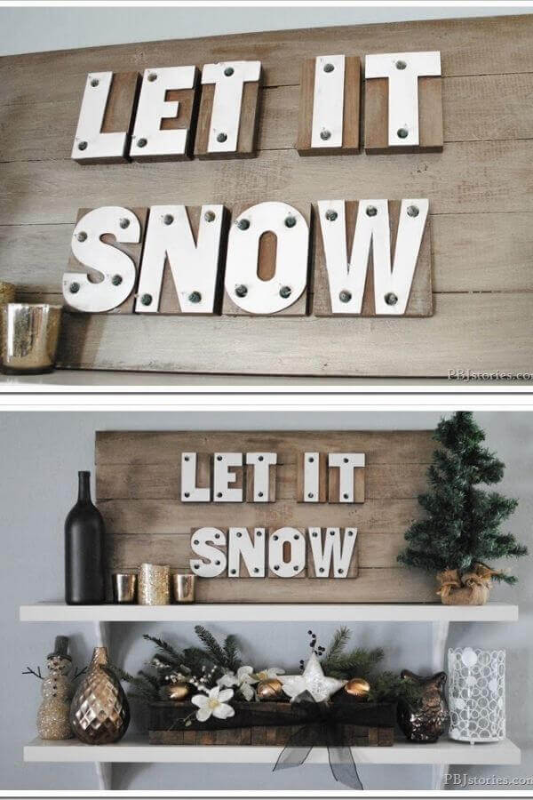 Let It Snow Marquee Sign