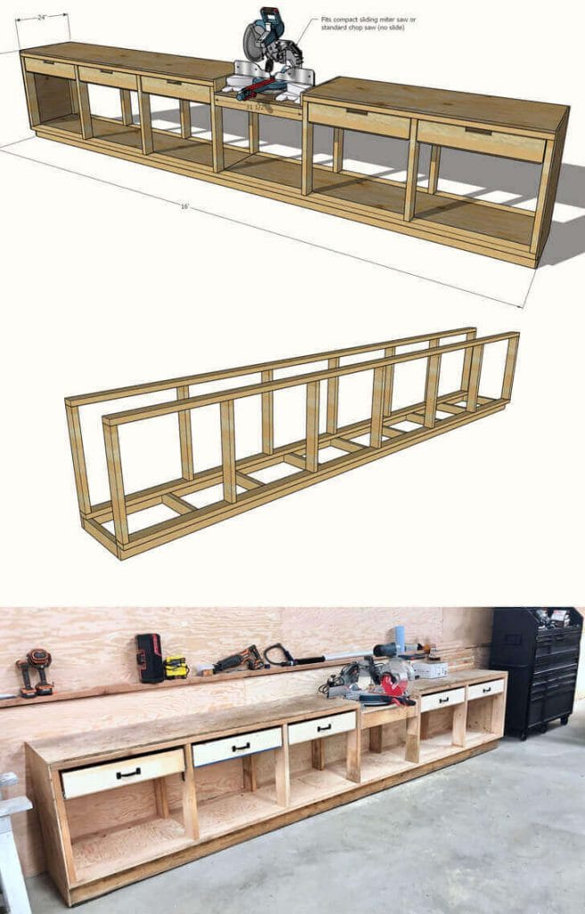 Pony Wall Workbench