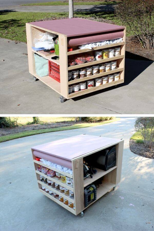 Portable Workbench With Lots Of Storage