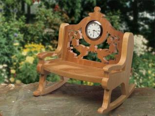Rocking Chair With A Clock