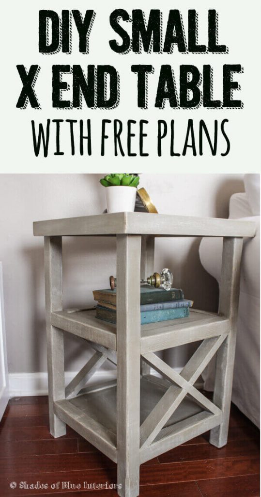Small X End Table Free Plans