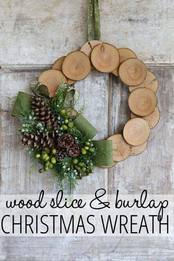 Wood Slice Wreath