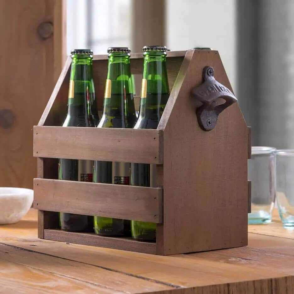 Wooden Beer Caddy