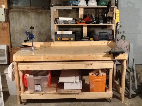 Workbench And Companion Worktable