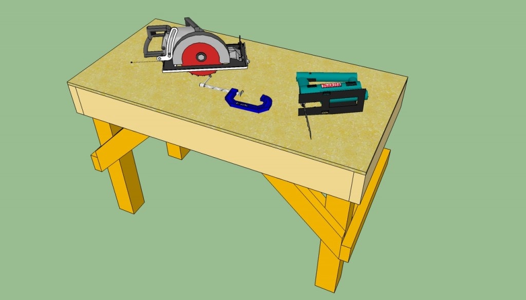 Workbench With Solid Frame