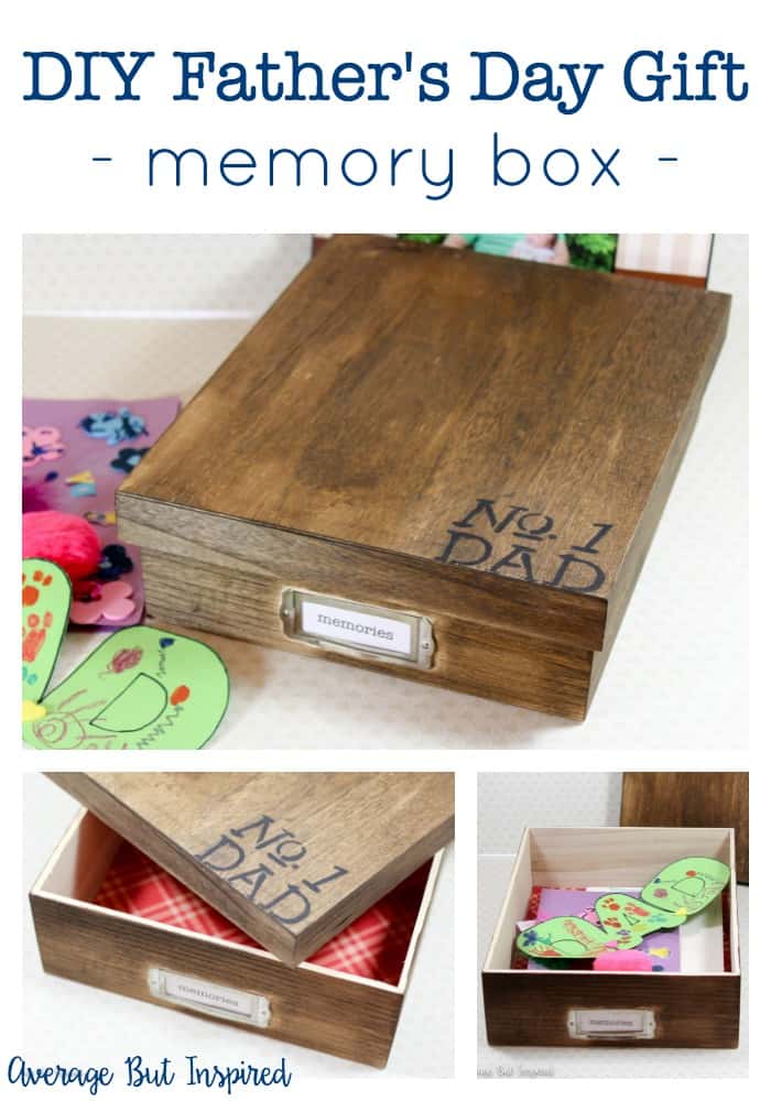Number One Dad Memory Box