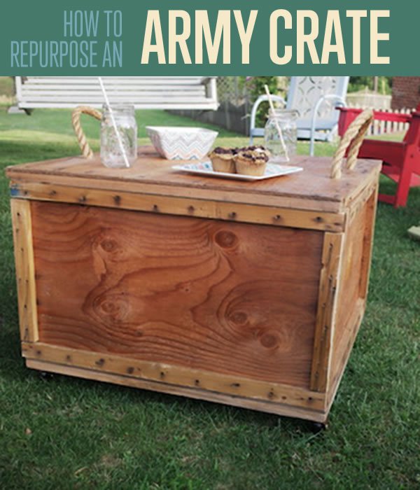 Army Ammo Crate Table