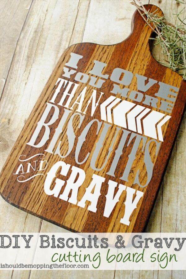 Biscuits Gravy Cutting Board
