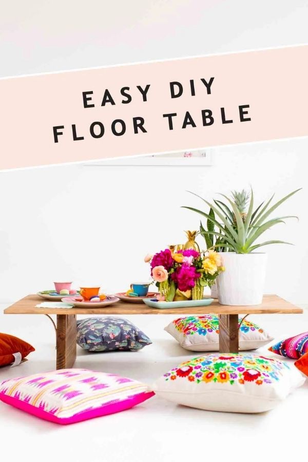 DIY Floor Table
