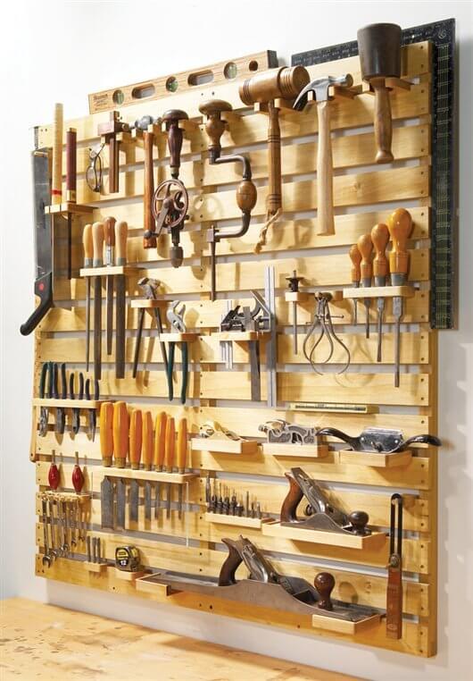 “Hold Everything” Tool Rack