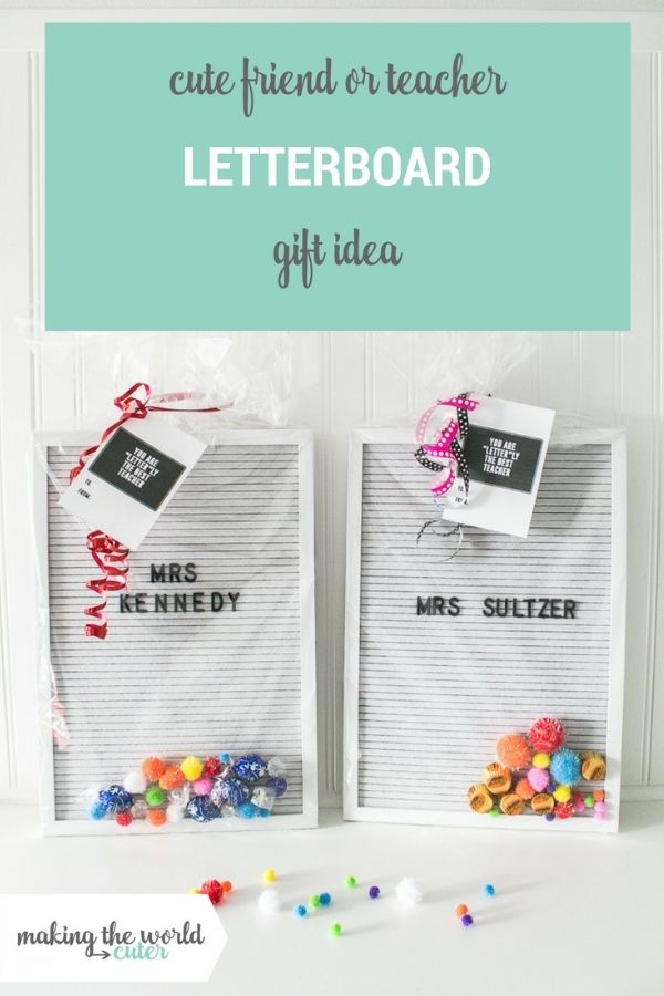 Letter Board With Free Printable Tag