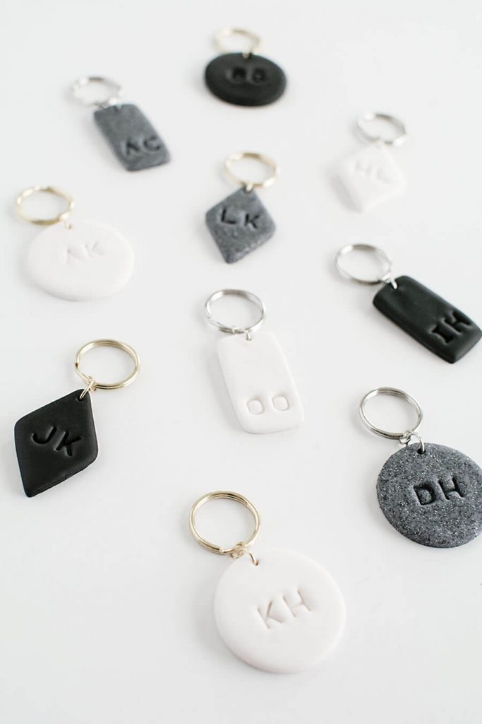  Monogram Clay Keychains