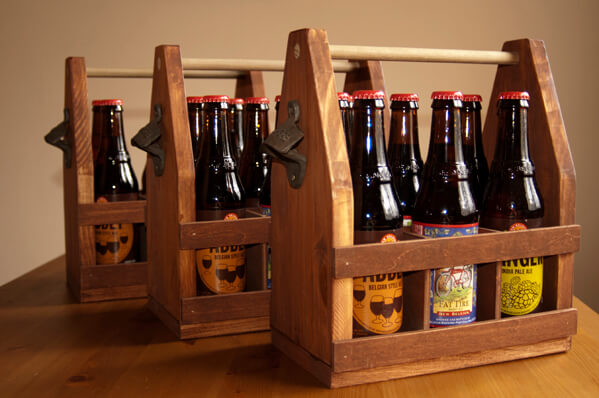 Wooden Beer Totes
