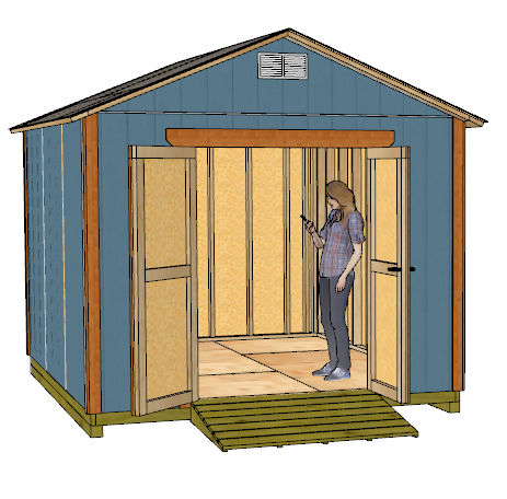 10x12 Gable Shed Plans - Shedking