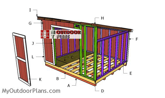 10x12 Lean To Shed - My Outdoor Plans