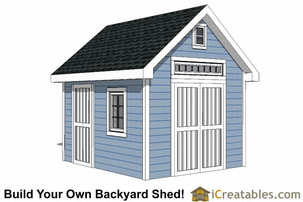 10x12 Traditional Shed Plan