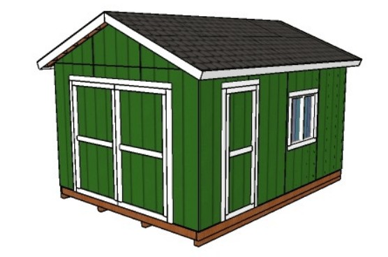 12x16 Shed Plans - Gable Shed