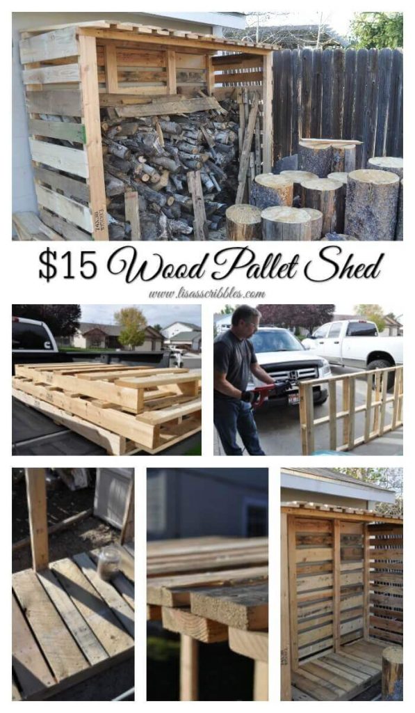 $15 Wood Pallet Shed