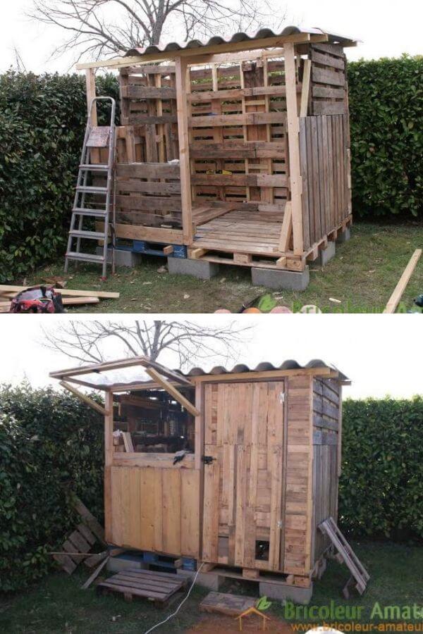 Pallets Garden Shed