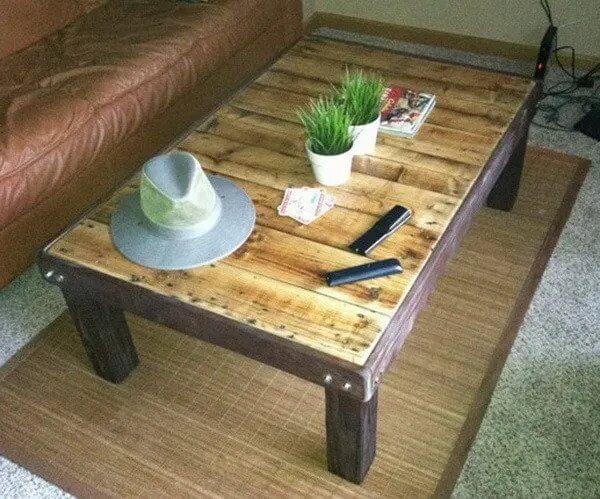 Basic Pallet Coffee Table With Easy Low Cost