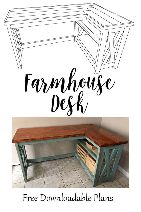 DIY Farmhouse X Desk