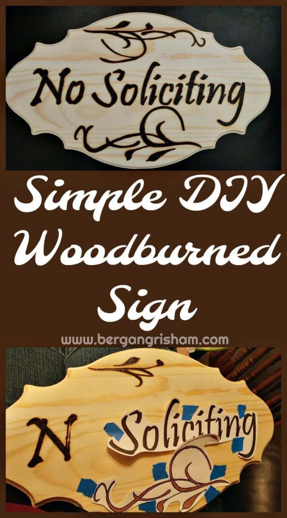 DIY Wood Burned Sign