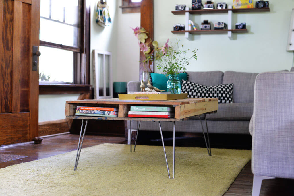 Hairpin Legs Pallet Coffee Table