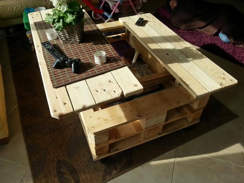 Multifunction Pallet Coffee Table