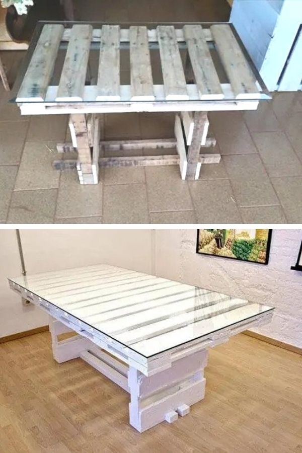 Shabby Chic Pallet Coffee Table