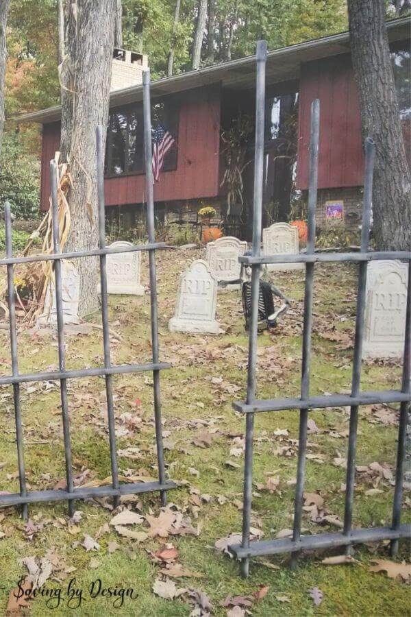 Halloween Graveyard and Fence
