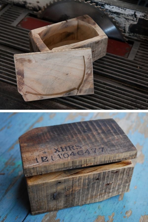 DIY Reclaimed Wood Storage Box