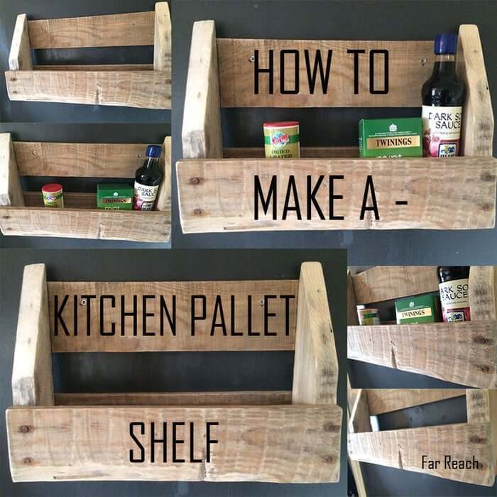 Kitchen Pallet Shelf