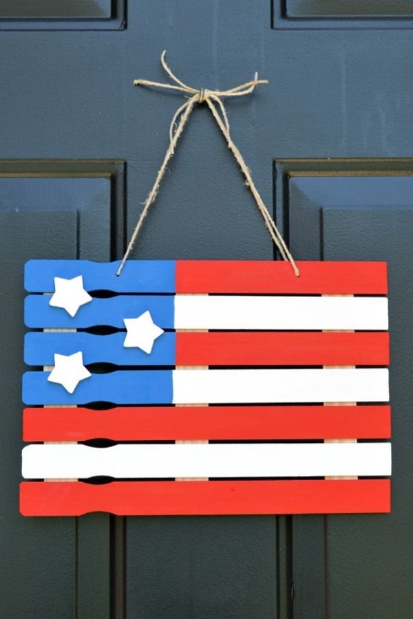 DIY American Flag Paint Stick