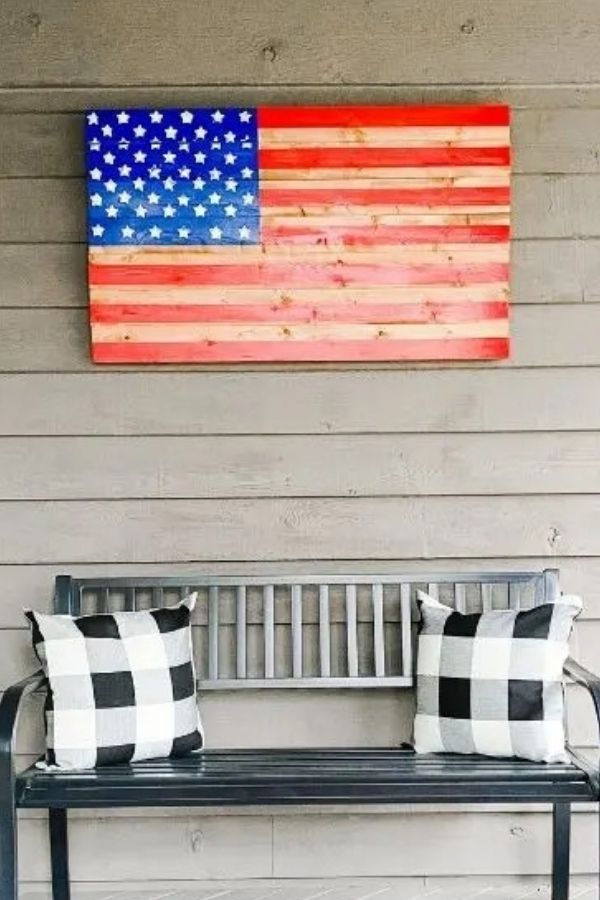 DIY Wooden American Flag For All Year Long