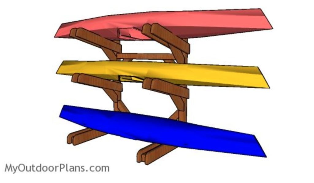 DIY Wooden Kayak Rack Plans