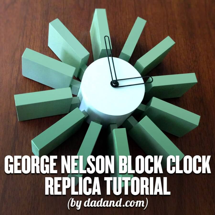 George Nelson Block Clock Replica