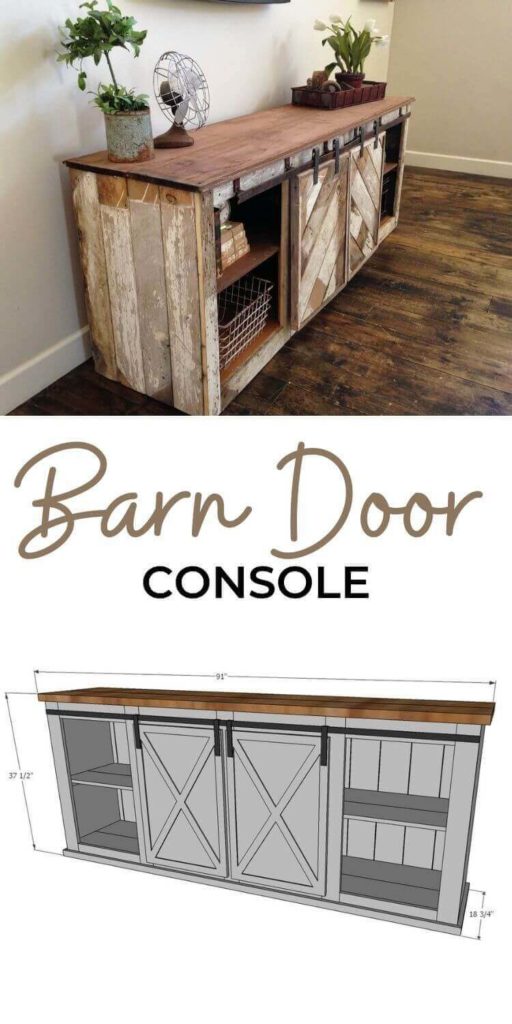 Grandy Barn Door Console