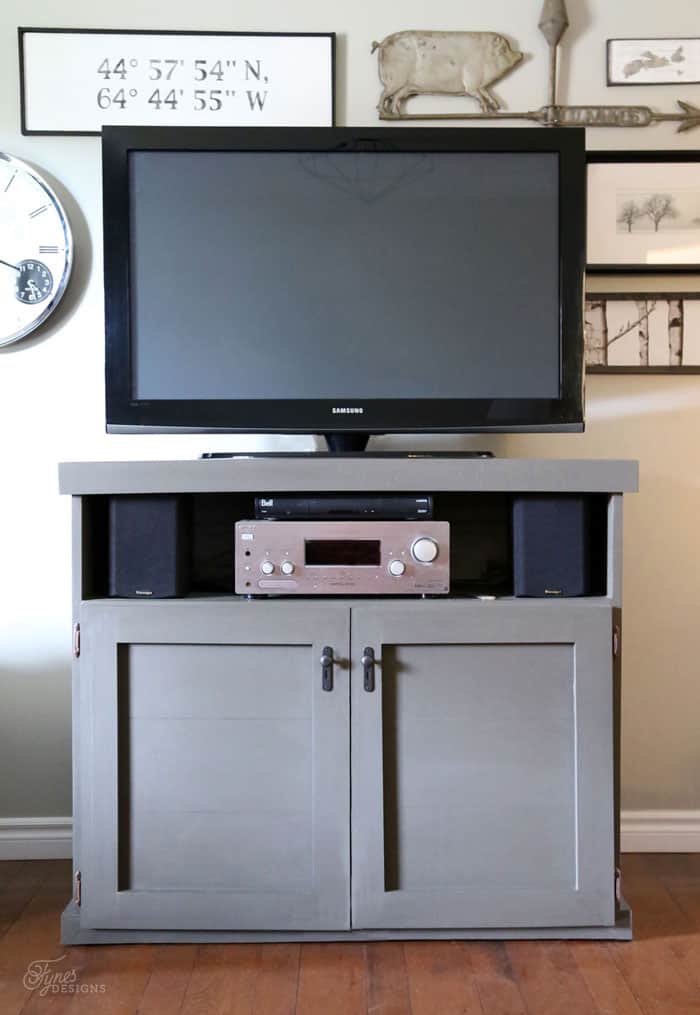 Grey DIY TV Stand