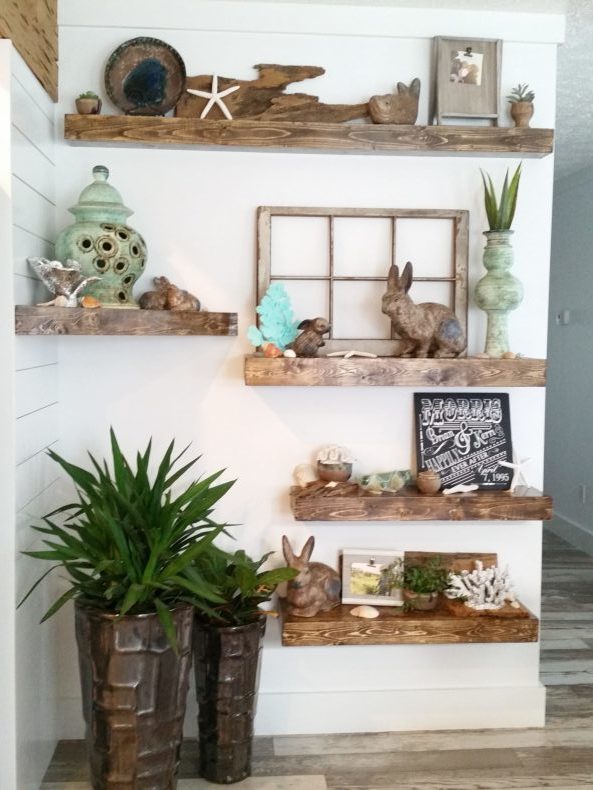 Knock-Off Pottery Barn Floating Shelves