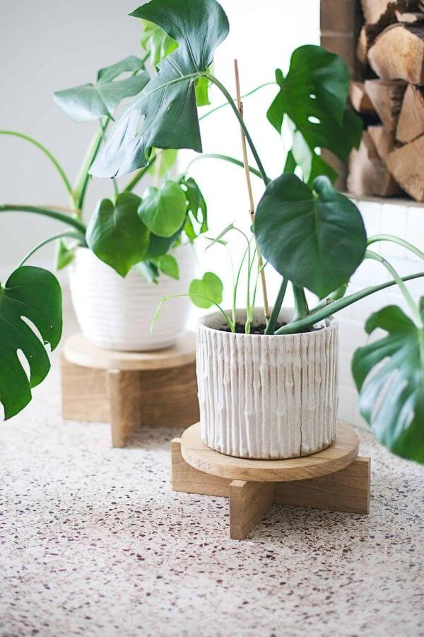 Simple Wooden Plant Stand