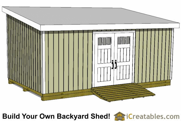 12x20 Lean To Shed Plan By Icreatables