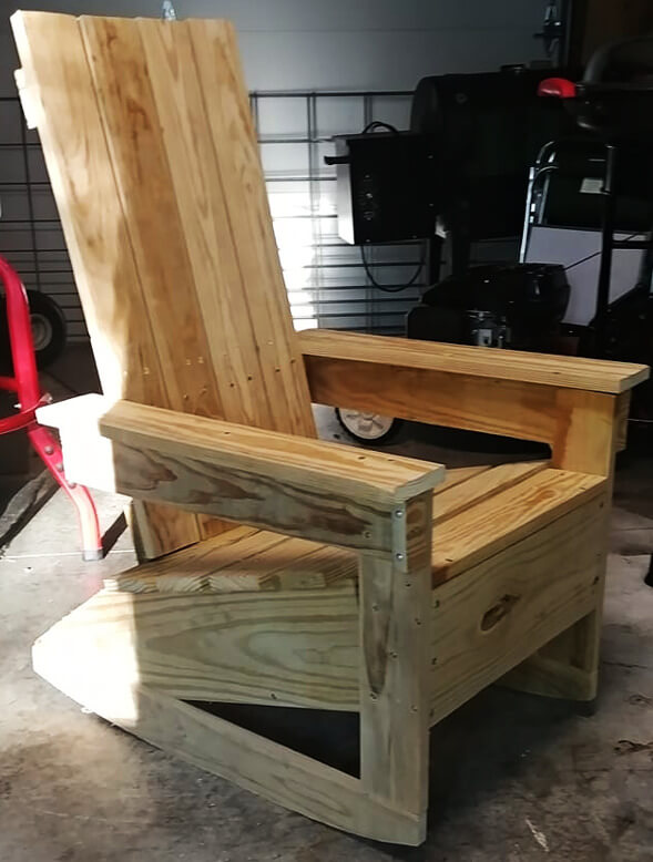 DIY Adirondack Rocking Chair