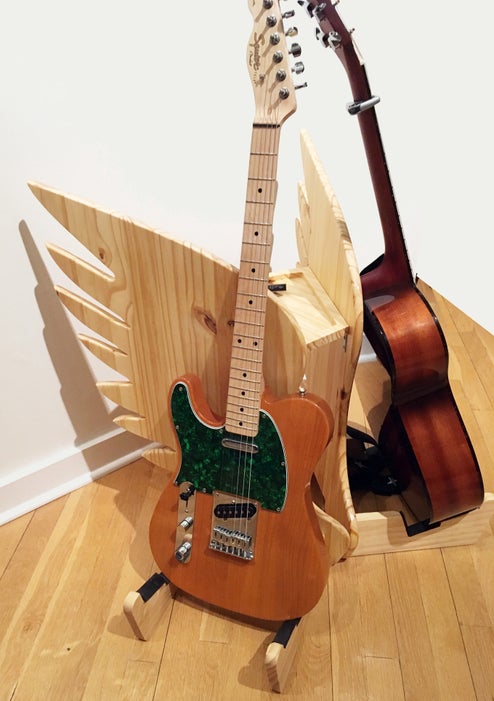 DIY Winged Guitar Stand
