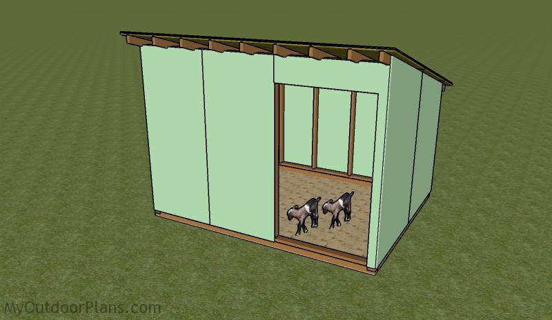 Goat Shelter Plan By My Outdoor Plans